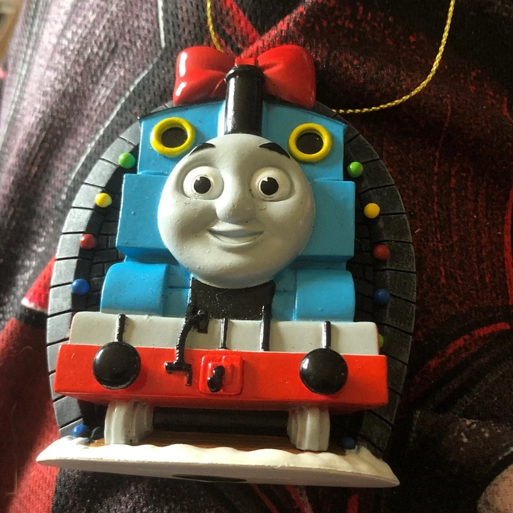 Blue Train Character Toy Ornament -